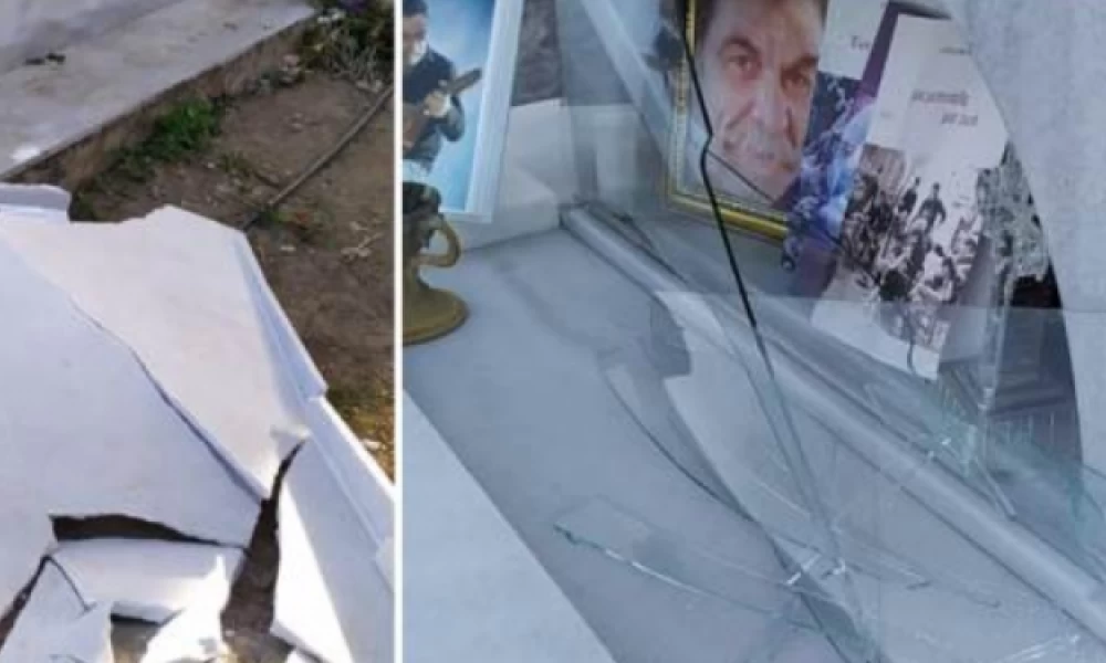 Βανδάλισαν τον τάφο του Λευτέρη Καλομοίρη στα Ανώγεια